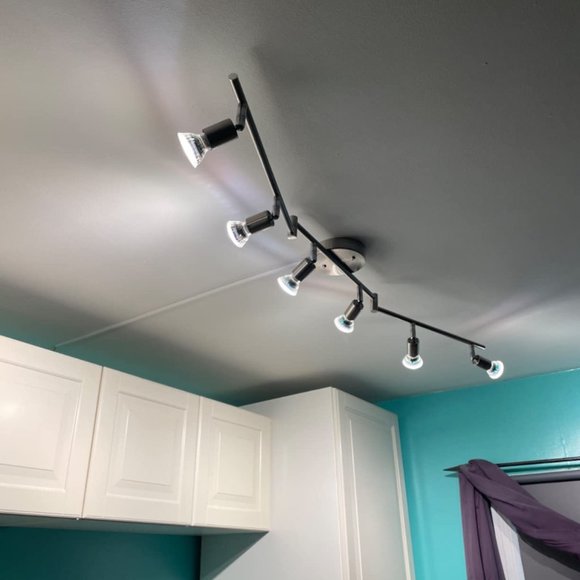 6 Lights LED Track Lighting Kit, Foldable Ceiling Spot Lighting with Fle - Picture 9 of 9